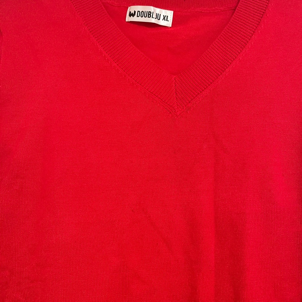 Red soft sweater